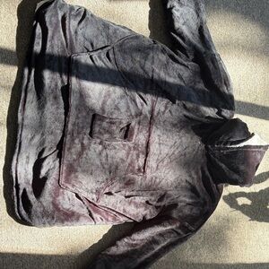 Women's Black and Gray Sweater Poncho